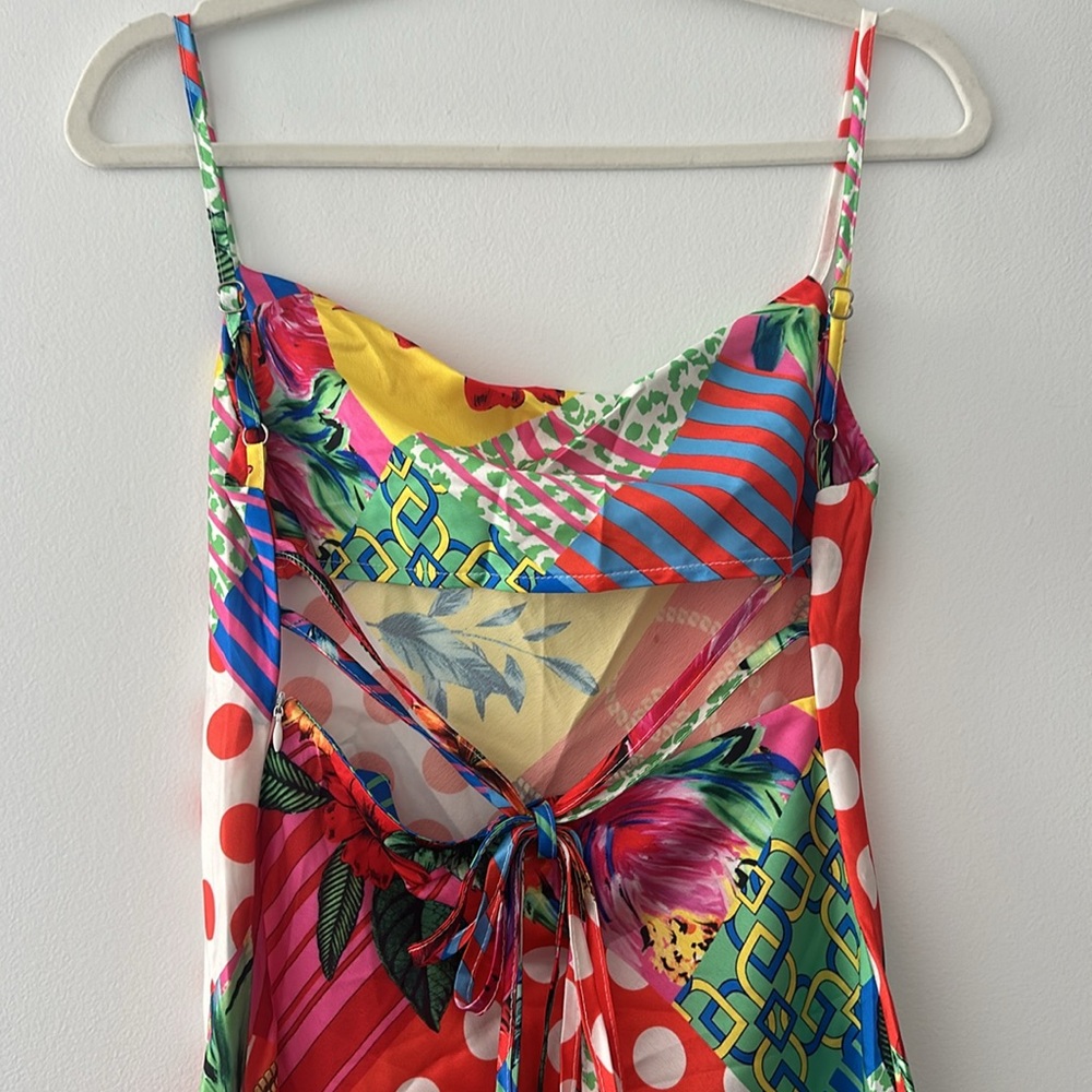 Shein Colorful Patchwork Spaghetti Strap Dress - image 4
